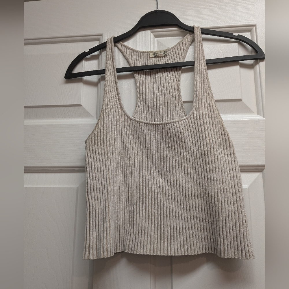 Free People Intimates Beige Cropped Top - Picture 3 of 4